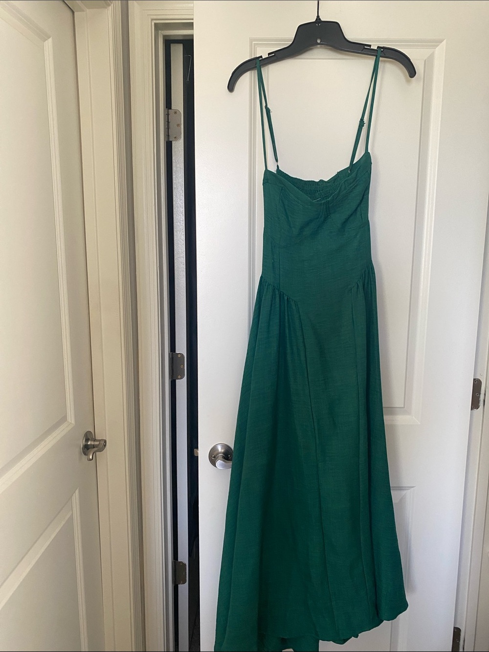 SHEIN Forest Green Spaghetti Strap Maxi Dress